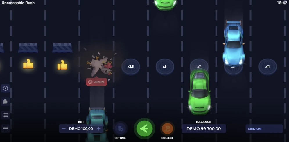 Uncrossable Rush Game
