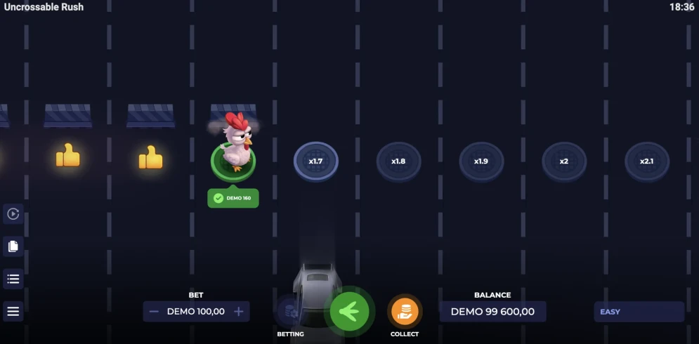 Uncrossable Rush Game